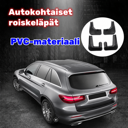 Auton logolla varustetut roiskeläpät – 4 kpl