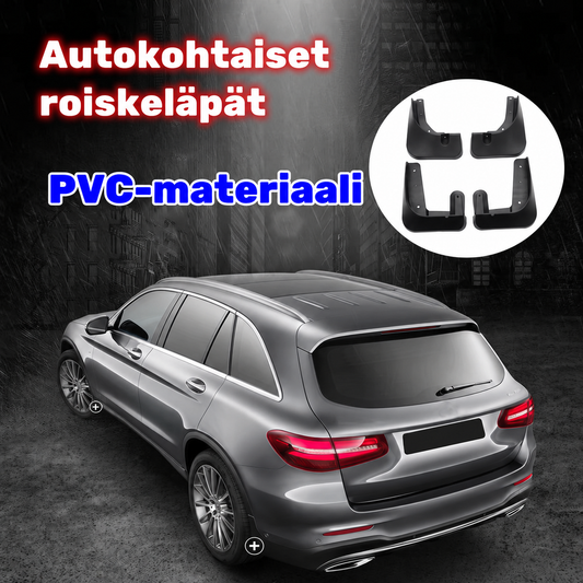 Auton logolla varustetut roiskeläpät – 4 kpl