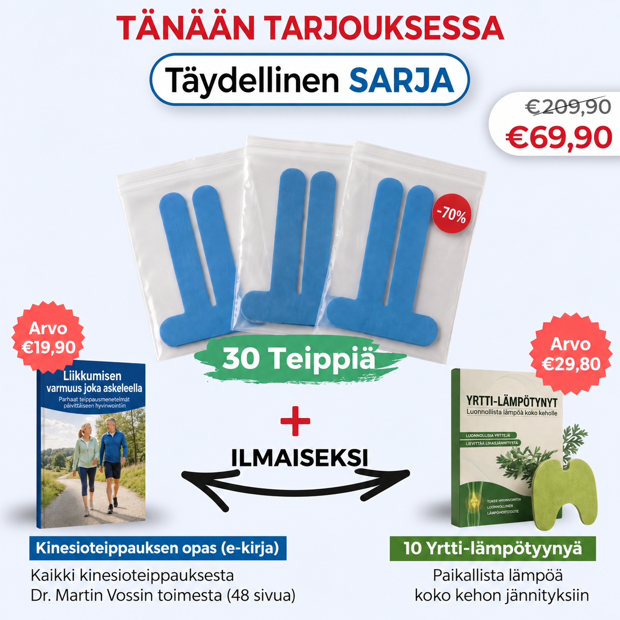 Polvinivelen Korjausteippi - Liiku jälleen luottavaisesti ilman, että sinun tarvitsee jatkuvasti ajatella polveasi