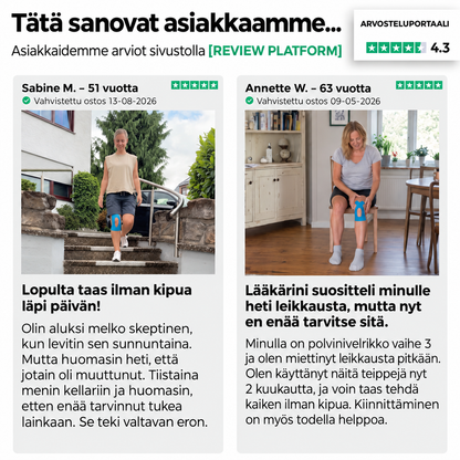 Polvinivelen Korjausteippi - Liiku jälleen luottavaisesti ilman, että sinun tarvitsee jatkuvasti ajatella polveasi