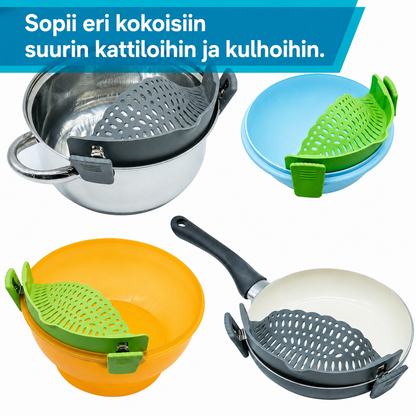 Siivilälisäosa kattilaan ja pannuun