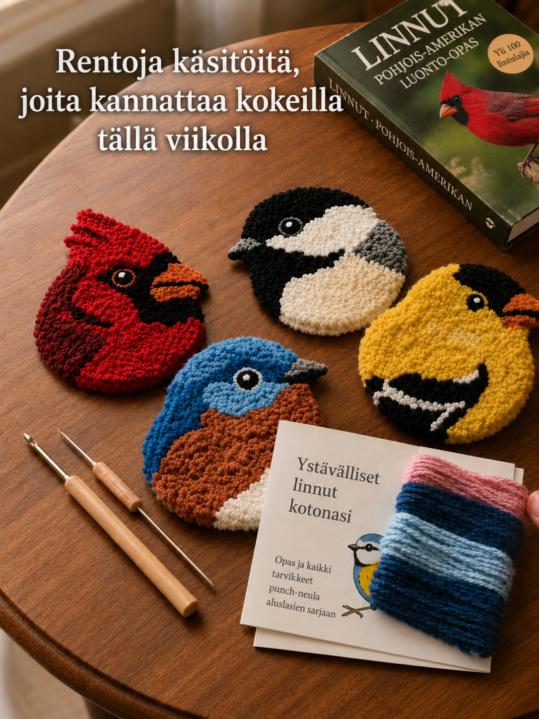 DIY Kirjontasarja Lasinalusille