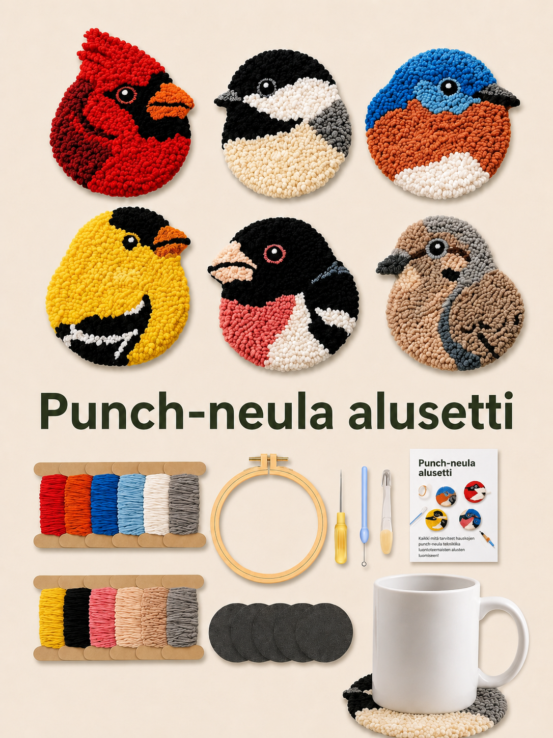 DIY Kirjontasarja Lasinalusille