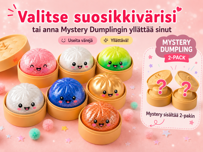 Glitter Dumpling Squishy – tämän hetken suloisin stressipallo