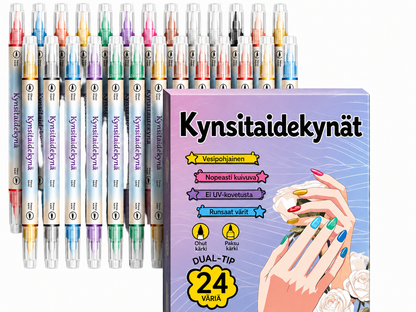 Kaksipäinen Kynsitaidekynäsetti