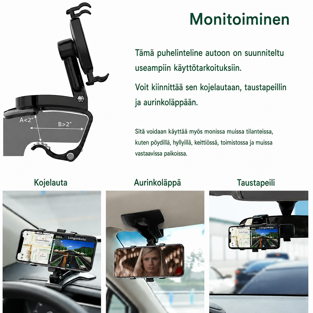 360 Kojelaudan Puhelinteline