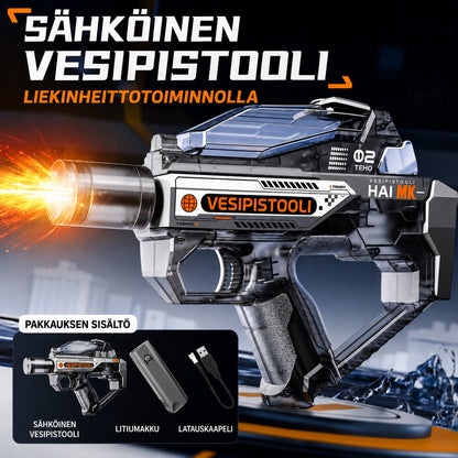 Sähköinen vesipyssy LED- ja sumuefekteillä
