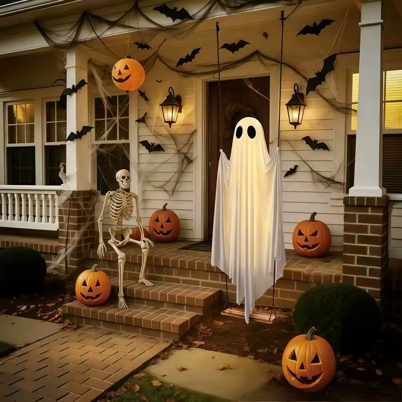 LED-valaistuksella varustettu kummituskeinu – tämän vuoden Halloween-uutuus!