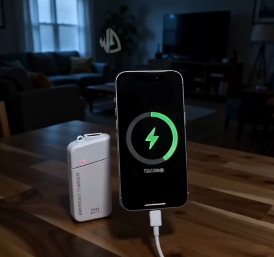 Kannettava varavirtalaturi AA-paristoilla – USB-lataus, kompakti ja LED-taskulampulla – täydellinen matkalle, työmatkoille ja sähkökatkoihin