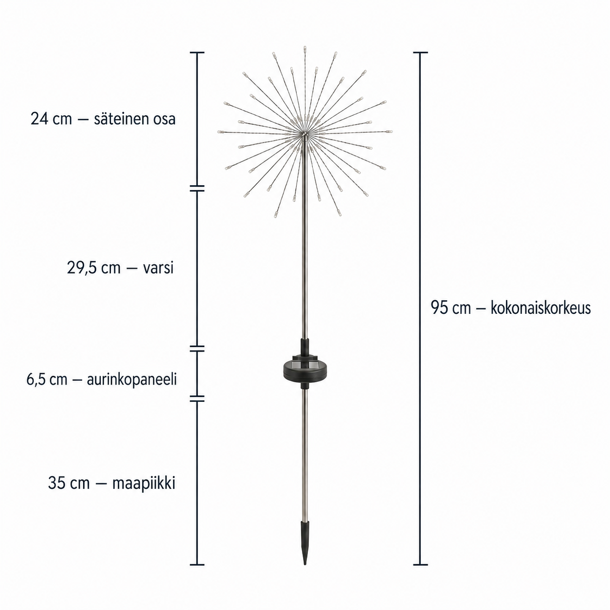 Stella - Koristeelliset aurinkokennovalaisimet