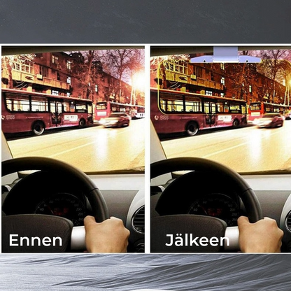Häikäisemätön aurinkosuoja autoon, päivälle ja yölle