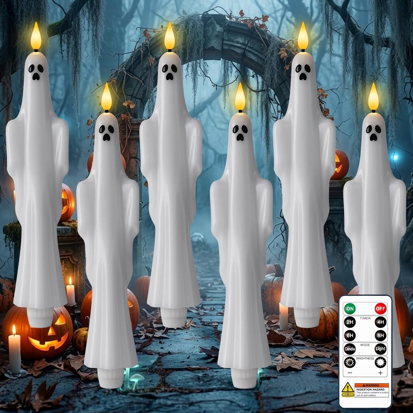 Halloween LED-valot kaukosäätimellä
