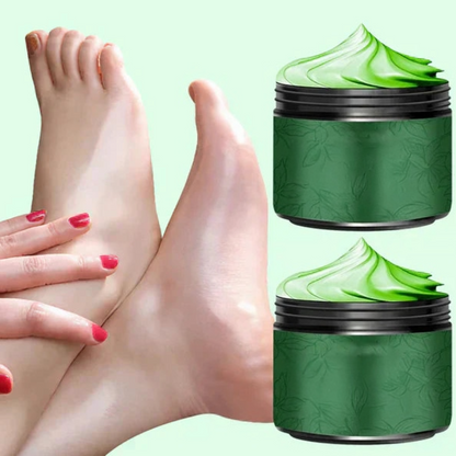 Tea tree-öljyn ja Aloe Veran kosteuttava jalkavoide
