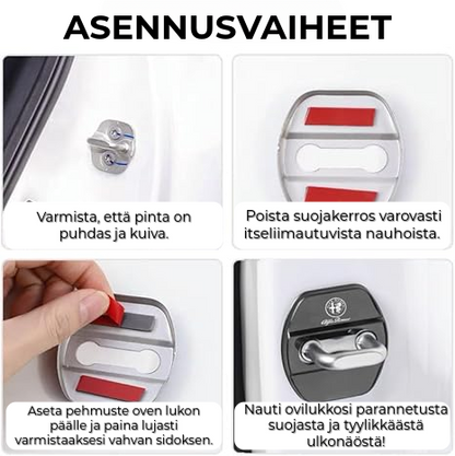 Luksus auton ovilukon suojatyynyt | 4 kpl