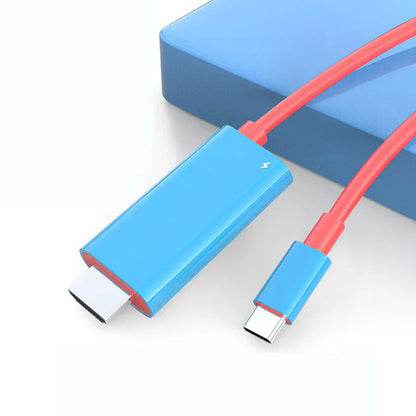 USB-C–HDMI-sovitinkaapeli – Suoratoista, pelaa ja lataa samanaikaisesti – Switchille, puhelimelle ja tabletille