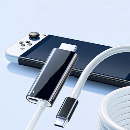 USB-C–HDMI-sovitinkaapeli – Suoratoista, pelaa ja lataa samanaikaisesti – Switchille, puhelimelle ja tabletille